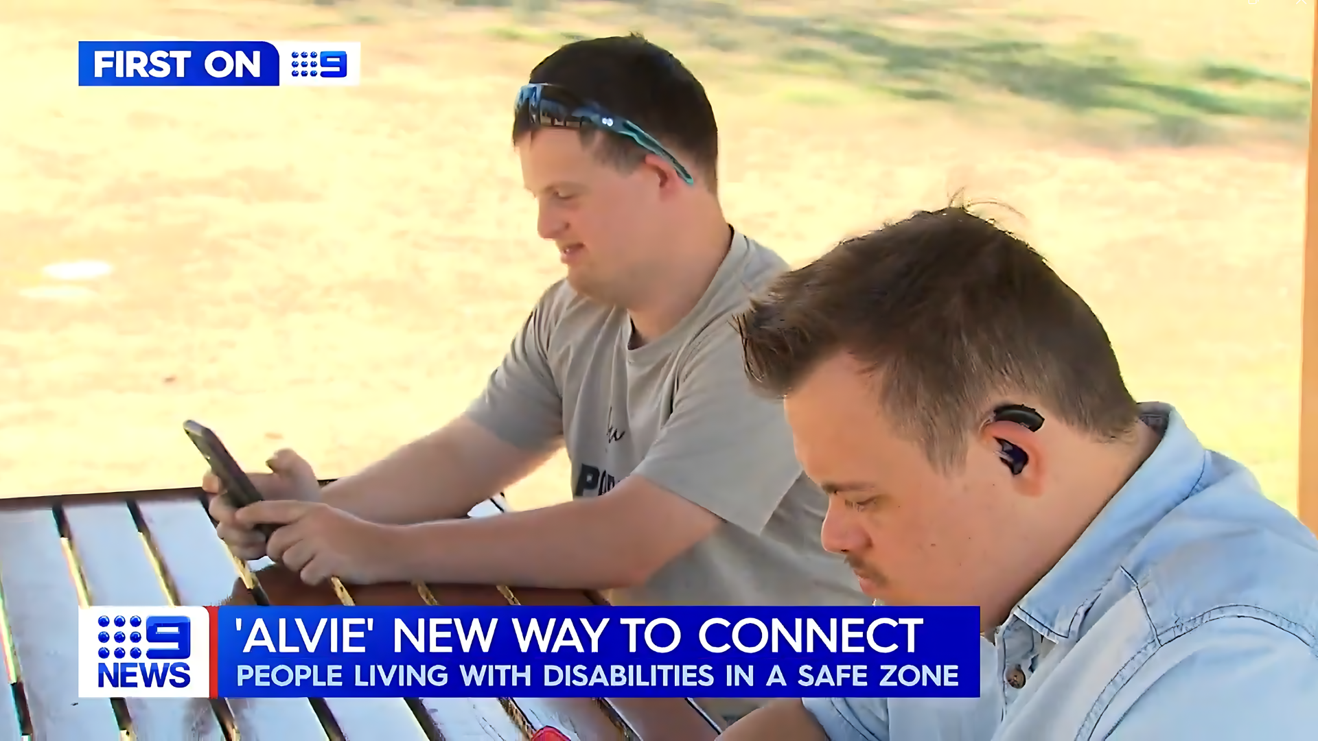 Alvie app on News 9 - People living with disabilities in a safe zone